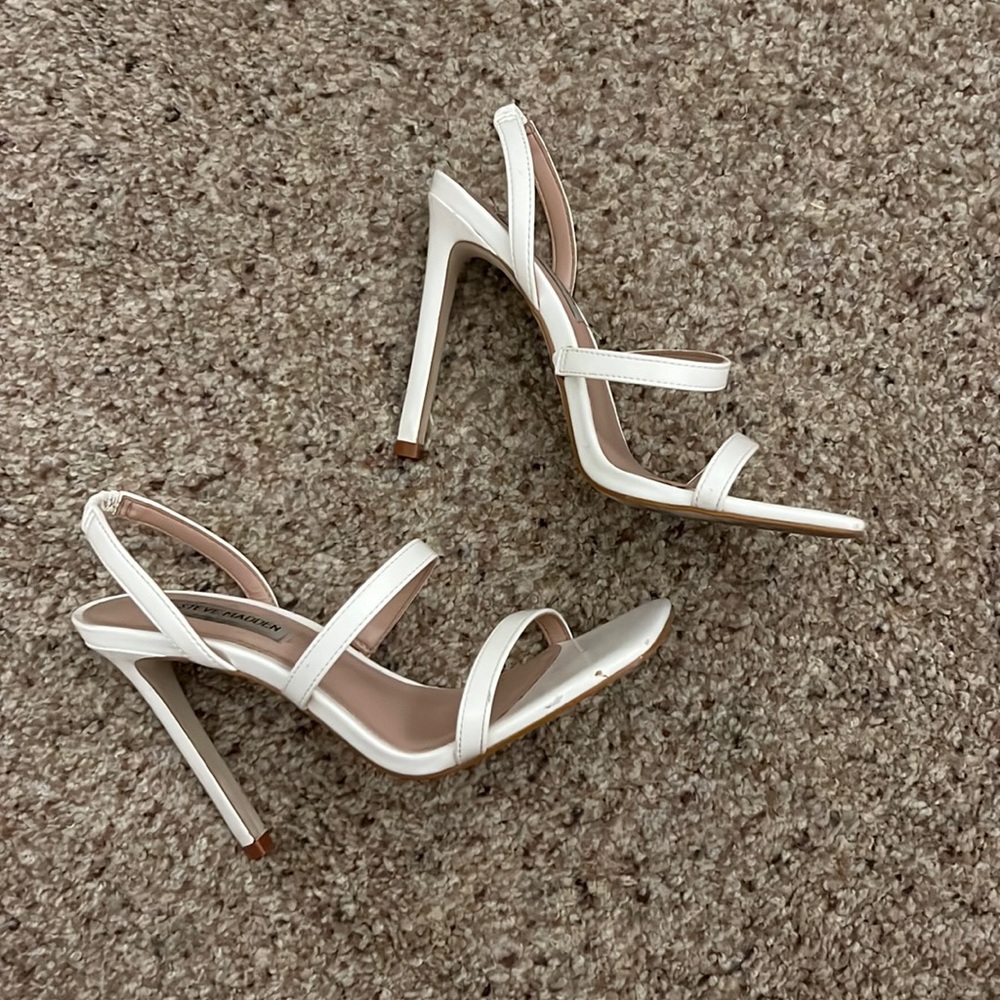 Steve Madden Gracey Sandals White